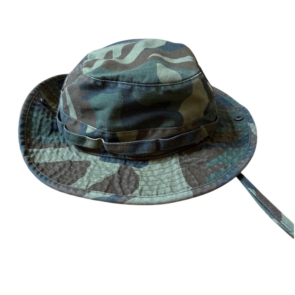 Ethos Boonie Hat Mens Green Woodland Camo Tactical Sun Bucket SIZE OSFM